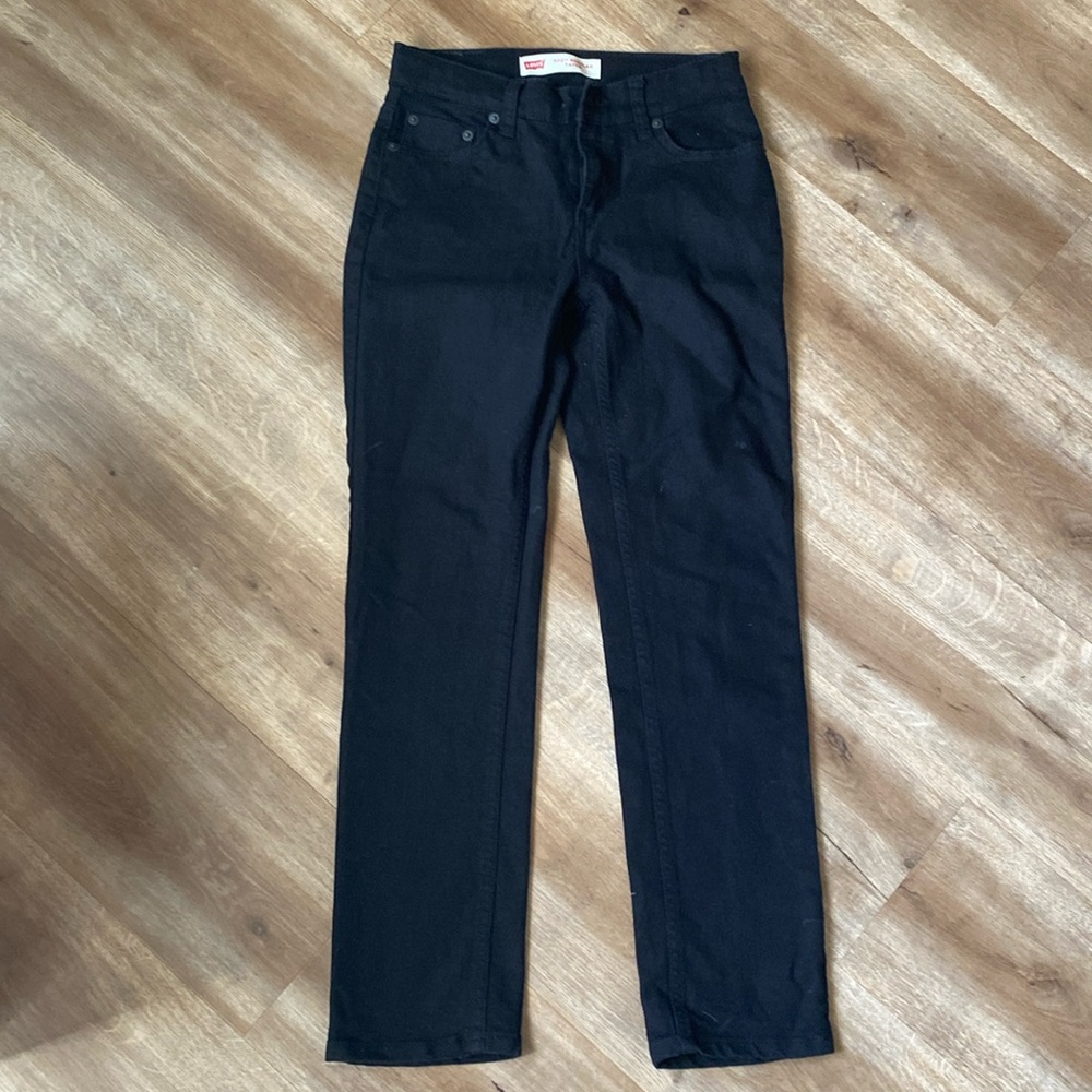 Levi’s 502 Regular Taper Black Jeans Boys 12